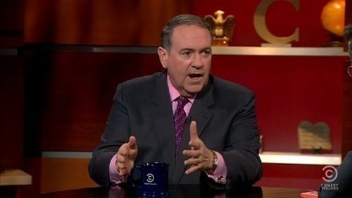 Escena del episodio 28 de la temporada 7 de la serie The Colbert Report