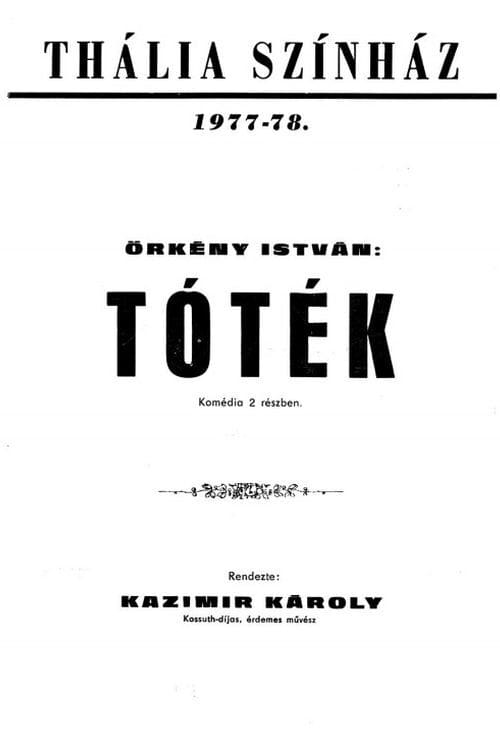 Poster Örkény István: Tóték 1978