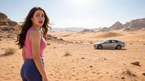 Rachel forgot the broken-down car