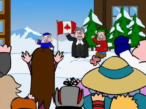 Escena del episodio 18 de la temporada 1 de la serie Chilly Beach