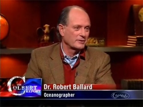 Escena del episodio 22 de la temporada 5 de la serie The Colbert Report