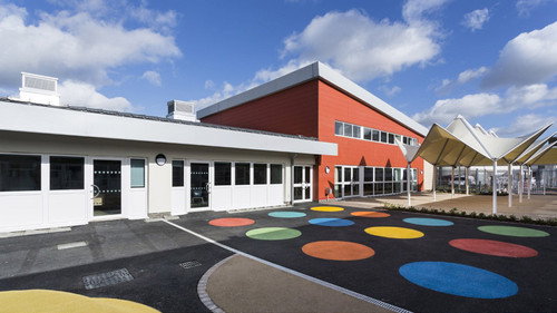 Primary Safety: In The School Building Backdrop Blur