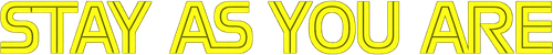 Stay as You Are Logo