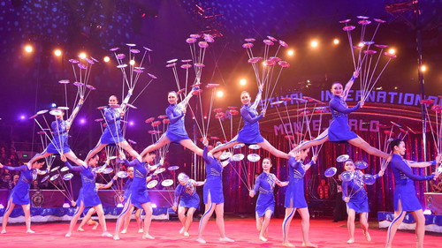 Gala du 44e Festival du Cirque de Monte Carlo Backdrop Blur