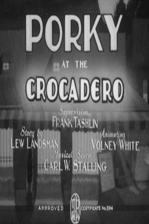 Porky at the Crocadero movie poster player