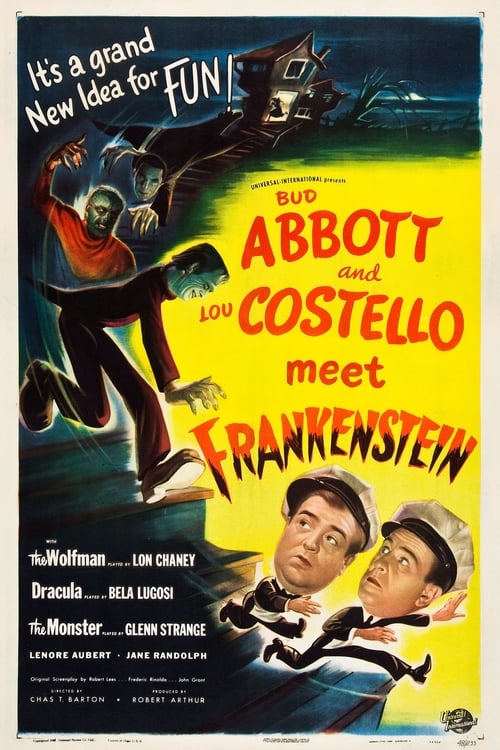 Grootschalige poster van Bud Abbott and Lou Costello Meet Frankenstein