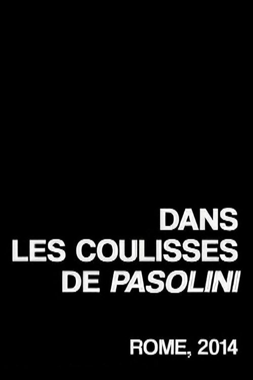 Behind The Scenes of 'Pasolini' movie poster player
