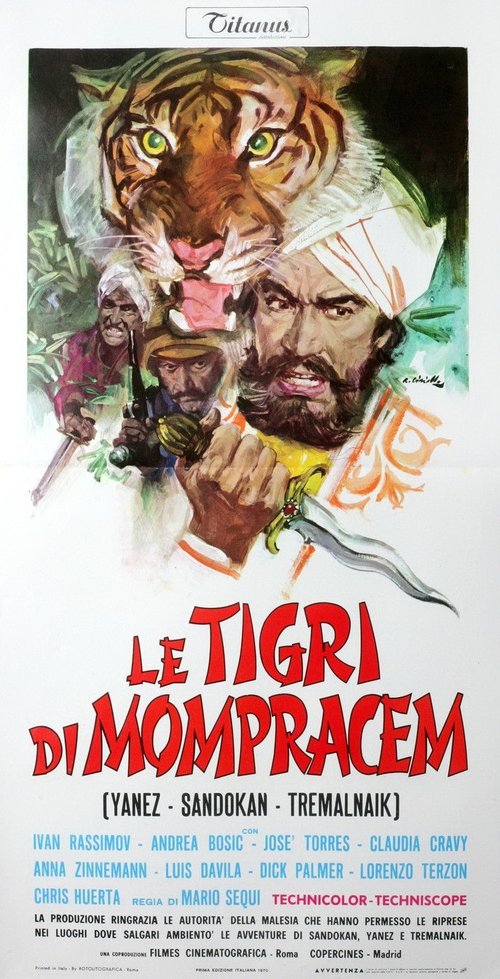 Le tigri di Mompracem movie poster player