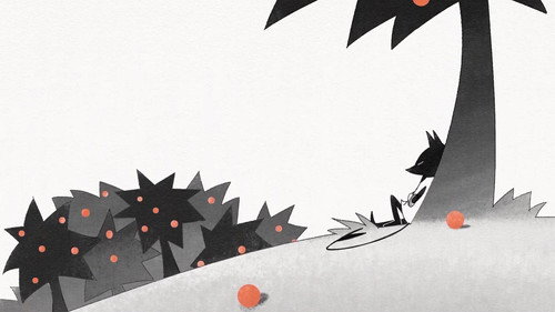 Kiki and Bouba - A Peachy Story Backdrop Blur