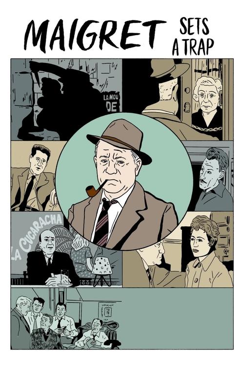 Poster Maigret tend un piège 1958