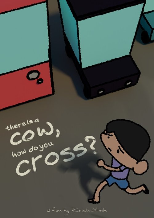 There is a cow, how do you cross?