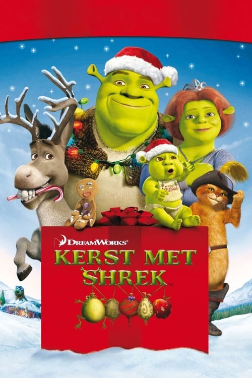 Kerst met Shrek poster