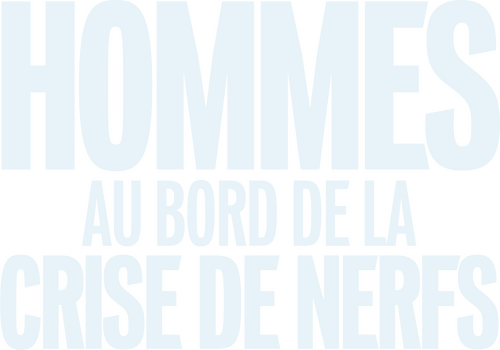 Hommes au bord de la crise de nerfs