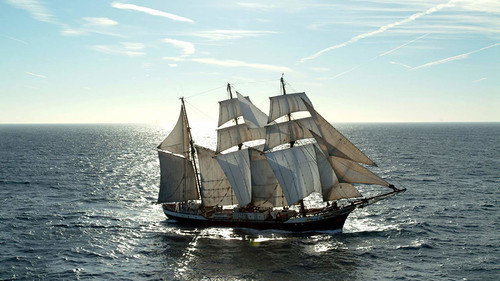 Windstärke 8 - Das Auswandererschiff 1855 Backdrop Blur