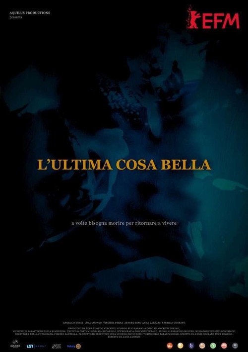 Póster oficial de L'ultima cosa bella - Drama