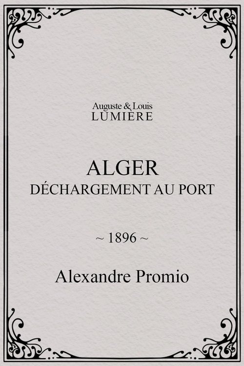 Poster of : Alger : déchargement au port