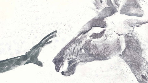 In the white clouds Backdrop Blur