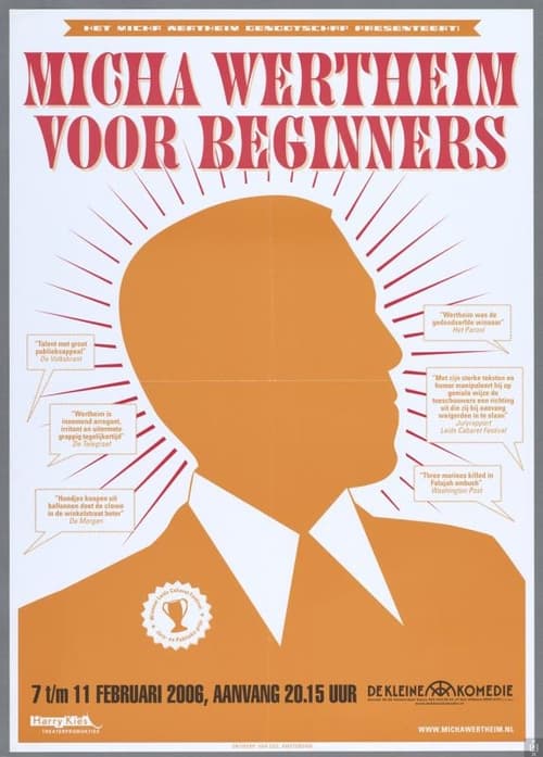 Poster Micha Wertheim: Voor Beginners 2006