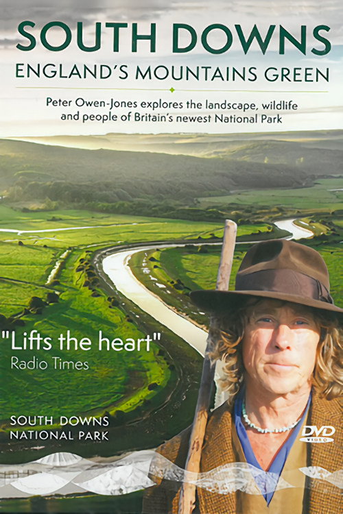 Cartell de South Downs: England's Mountains Green