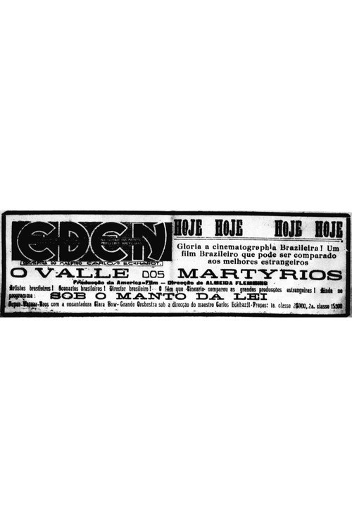 Póster oficial de O Vale Dos Martírios (1927)