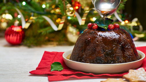 A Very M&S Christmas Backdrop Blur