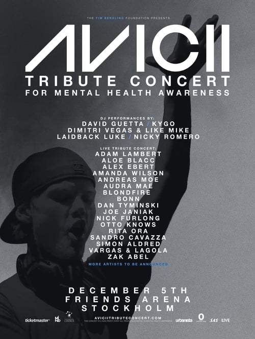 Poster do filme Avicii Tribute Concert - In Loving Memory of Tim Bergling