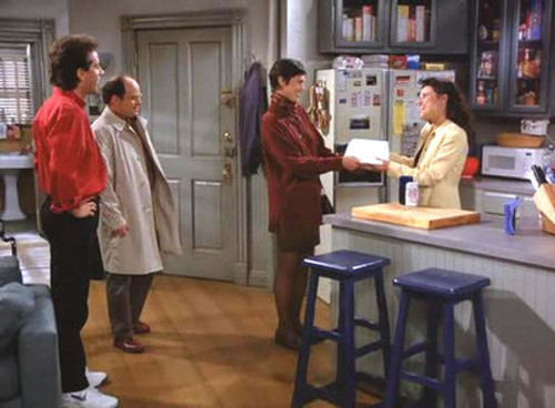 Seinfeld S06E02 — The Big Salad episode still