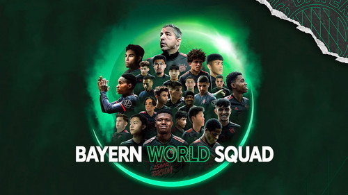 FC Bayern World Squad Backdrop Blur