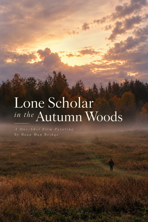 Lone Scholar in the Autumn Woods poster
