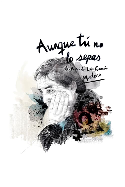 Poster Aunque tú no lo sepas: la poesía de Luis García Montero 2016