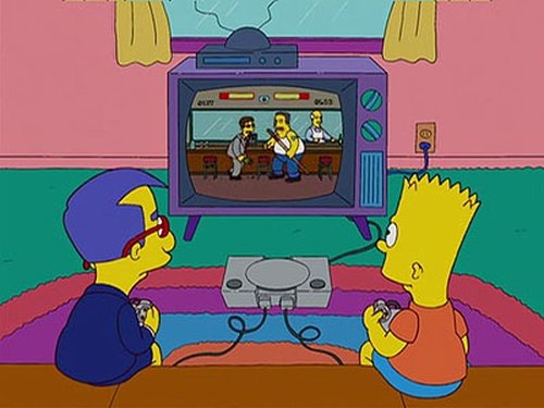 Escena del episodio 6 de la temporada 19 de la serie Los Simpson