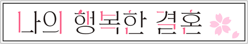 나의 행복한 결혼