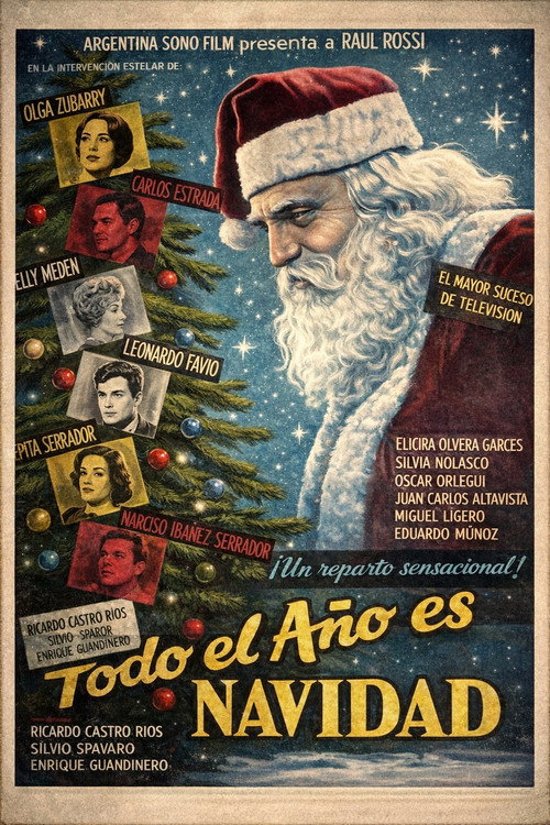 Póster oficial de Todo el año es Navidad (1960) - Comedy