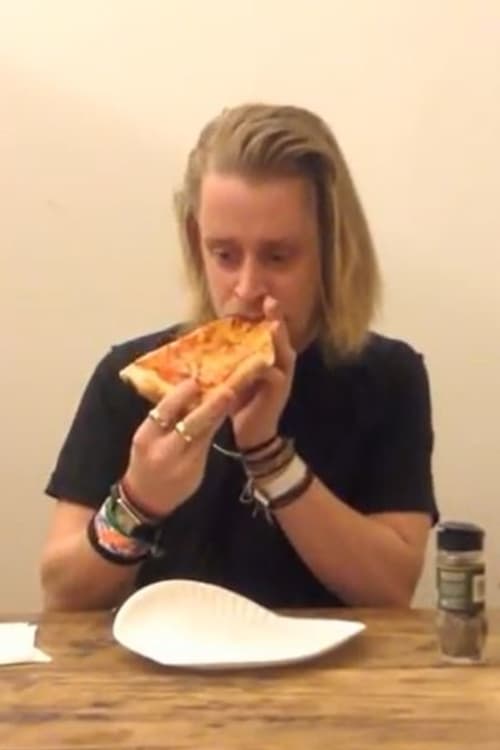 Macaulay Culkin Eating a Slice of Pizza 2013