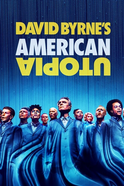 Grootschalige poster van David Byrne's American Utopia