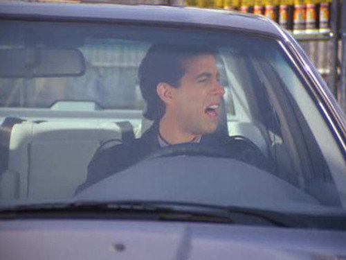 Seinfeld S04E21 — The Smelly Car episode still