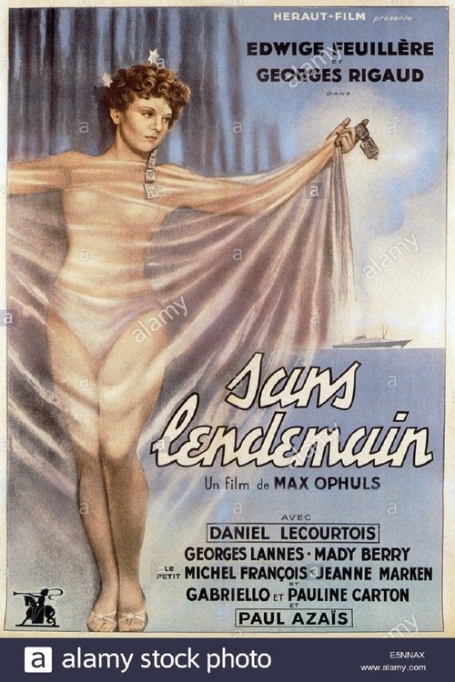 Sans lendemain movie poster player
