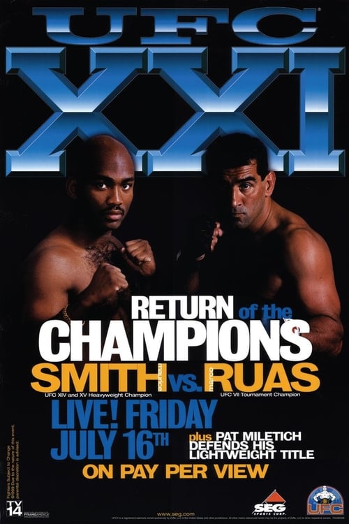 UFC 21: Return Of The Champions (1999) poster