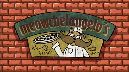 Meowchelangelo's Backdrop Blur