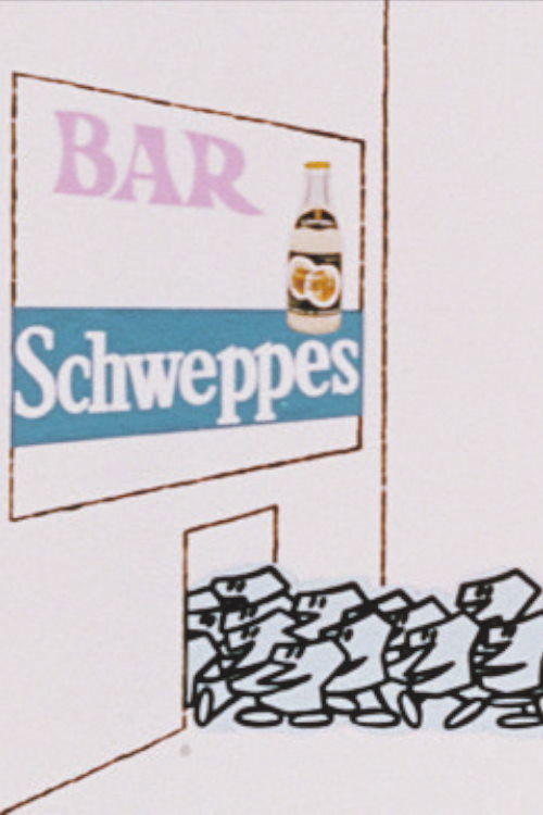 Cartell de Schweppes "O melhor da rua"