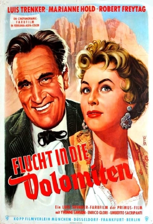 Flucht in die Dolomiten (1955) poster