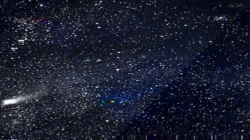 backdrop Halley’s Comet