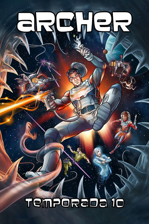 Póster de la temporada 10 de la serie Archer