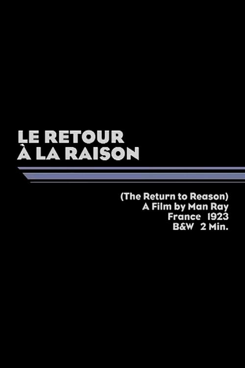 Poster Le Retour à la raison 1923