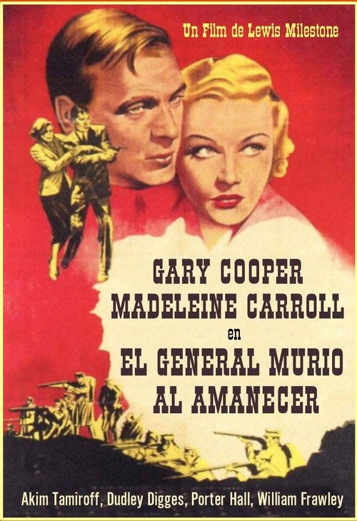 El General murió al amanecer movie poster player