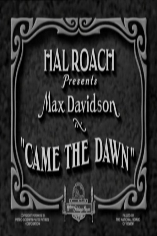 Came the Dawn movie poster player