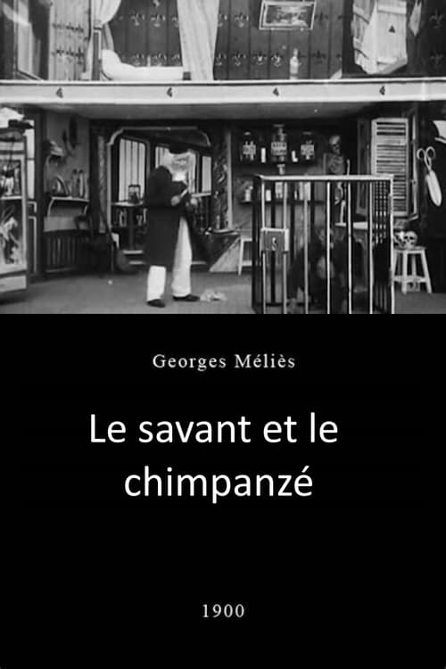 Poster Le Savant et le Chimpanzé 1900