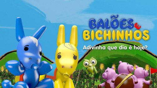 Balões e Bichinhos: Adivinha que Dia é Hoje? Backdrop Blur