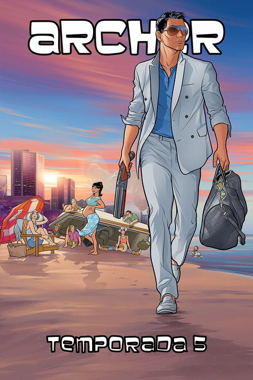 Póster de la temporada 5 de la serie Archer