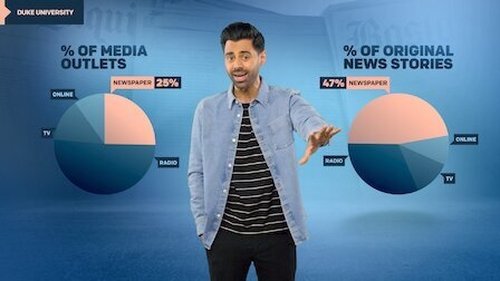 Escena del episodio 5 de la temporada 6 de la serie Patriot Act with Hasan Minhaj